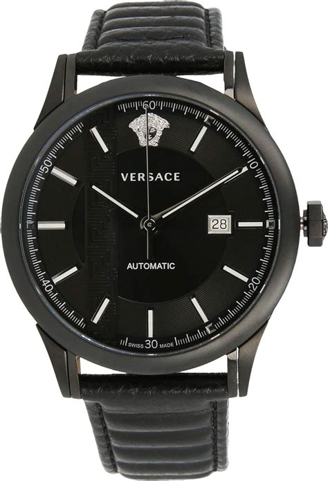 aiakos versace watch|Versace Mens Black 44 mm Aiakos Watch V18030017.